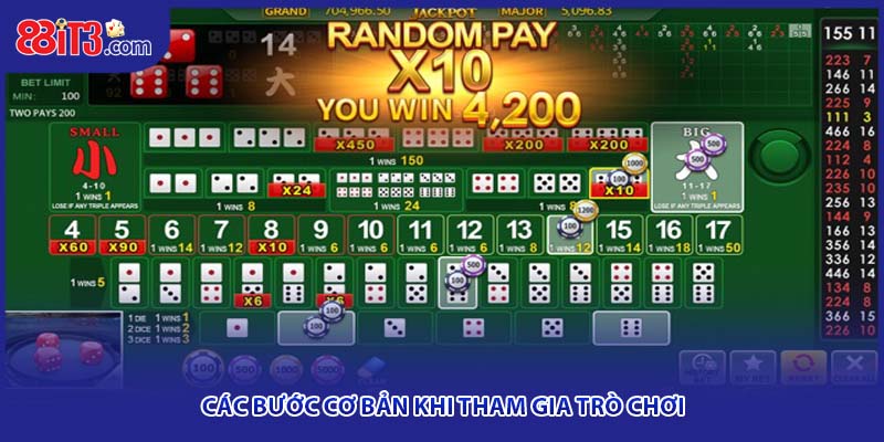 Các bước cơ bản khi tham gia trò chơi